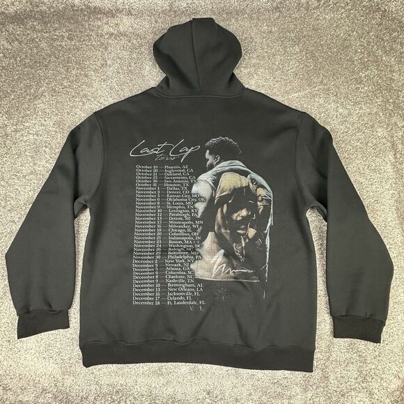 Rod Wave Last Lap Tour Hoodie Mens XXL Regular Black Pullover Sweatshirt Merch - Picture 7 of 7